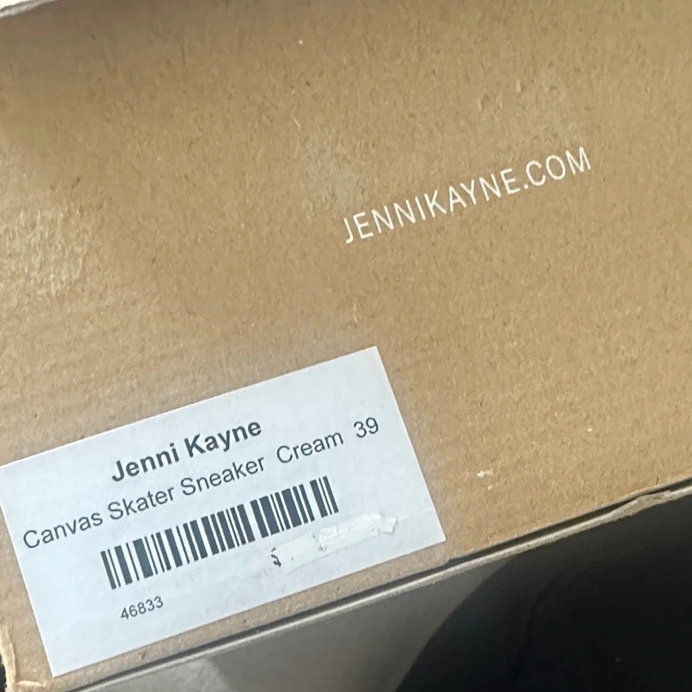 Jenni Kayne Leather Skater Sneakers Cream w/ Tan Sole | EU 39 / US 8 | Worn once - Picture 7 of 7